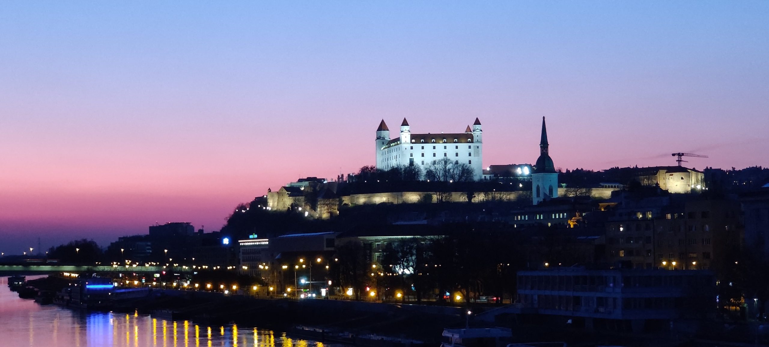 Bratislava Castle at Sunset